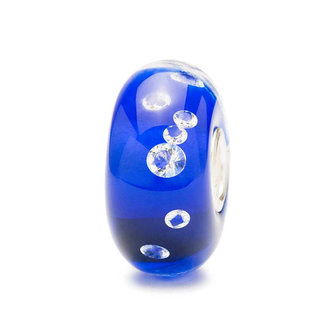 Trollbeads Bead Diamante Blu Universale - Vetro lavorato a mano