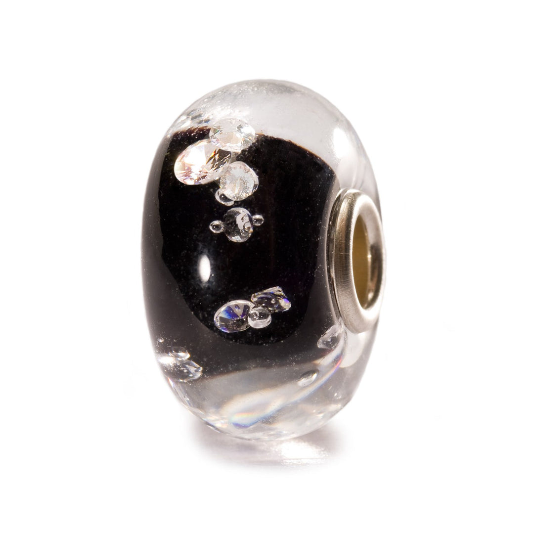 Trollbeads Bead Diamante Nero Universale - Vetro lavorato a mano