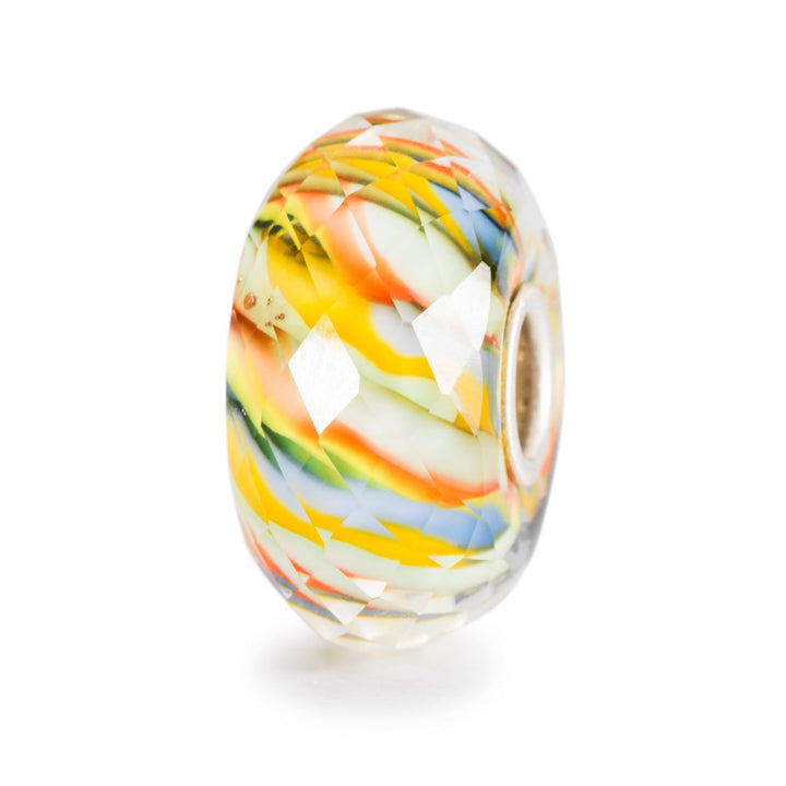 Trollbeads Bead Fiume della Vita sfaccettato - Vetro sfaccettato lavorato a mano