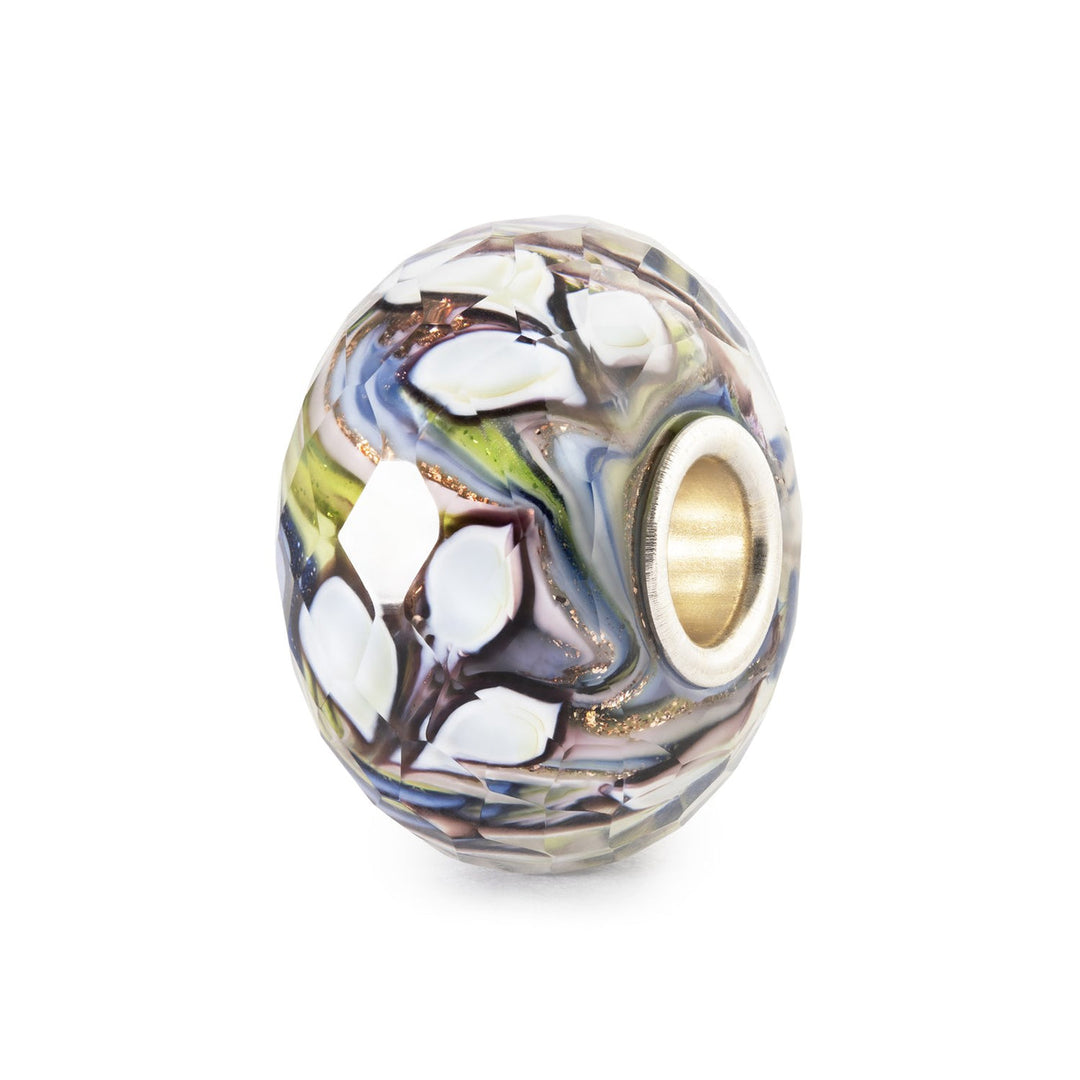 Trollbeads Bead Foglia Autunnale sfaccettato - Vetro sfaccettato lavorato a mano