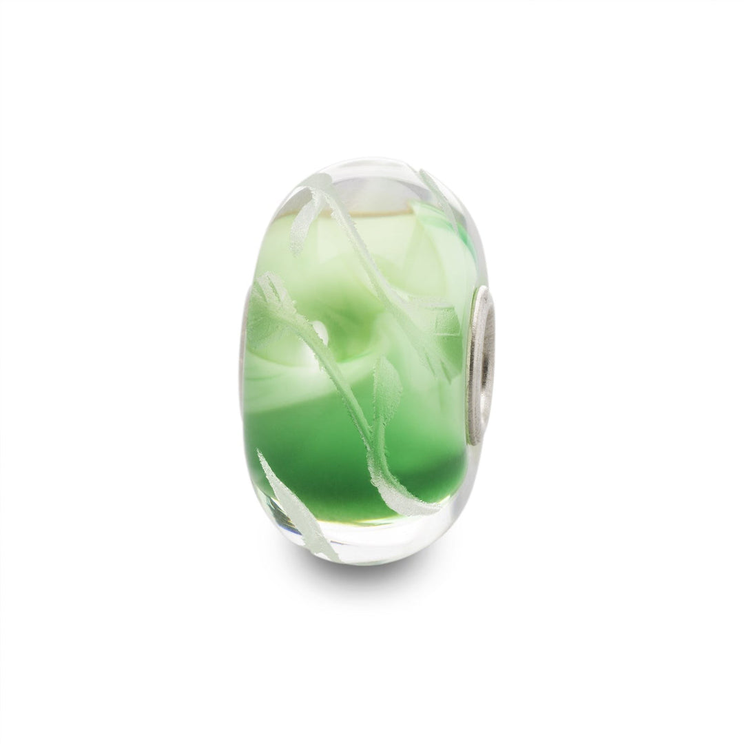 Trollbeads Bead Foglie di Lime - Vetro lavorato a mano
