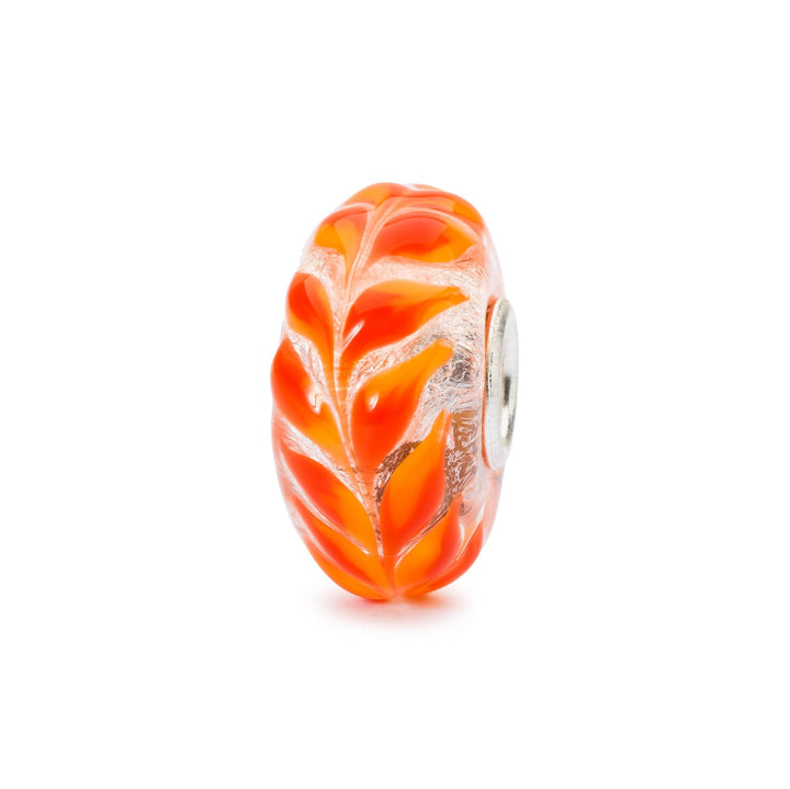Trollbeads Bead Foliage Dorato - Vetro lavorato a mano
