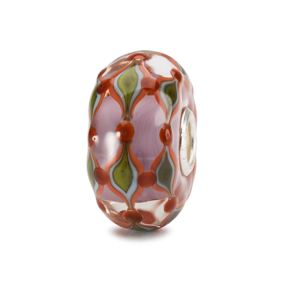 Trollbeads Bead Fruscio di Foglie - Vetro lavorato a mano