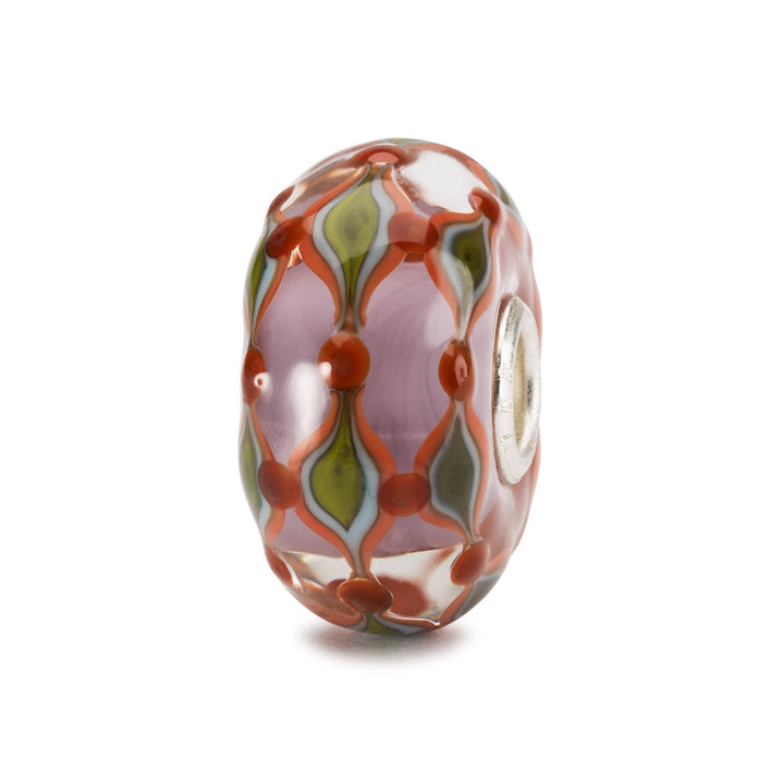 Trollbeads Bead Fruscio di Foglie - Vetro lavorato a mano