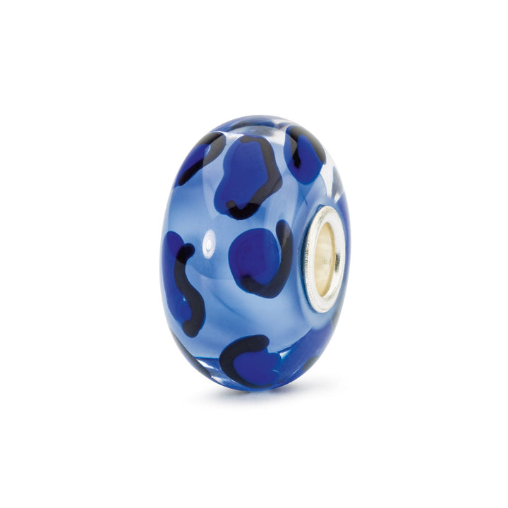 Trollbeads Bead Ghepardo Azzurro - Vetro lavorato a mano