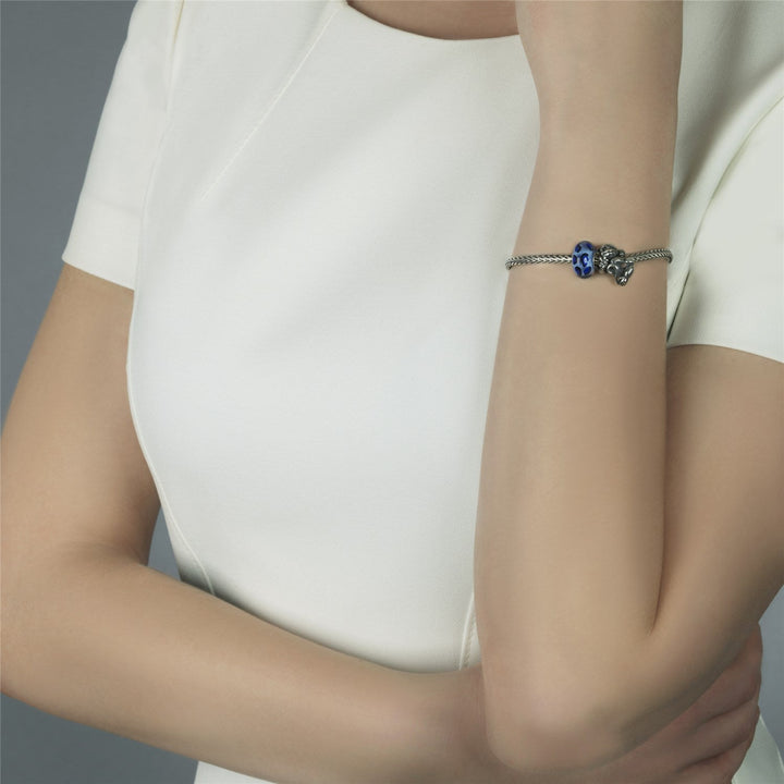 Trollbeads Bead Ghepardo Azzurro - dettaglio 1