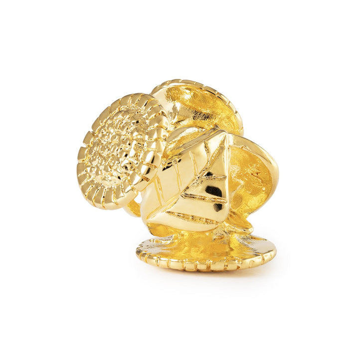 Trollbeads Bead Girasole, placcato oro - Argento 925 placcato oro 18 kt