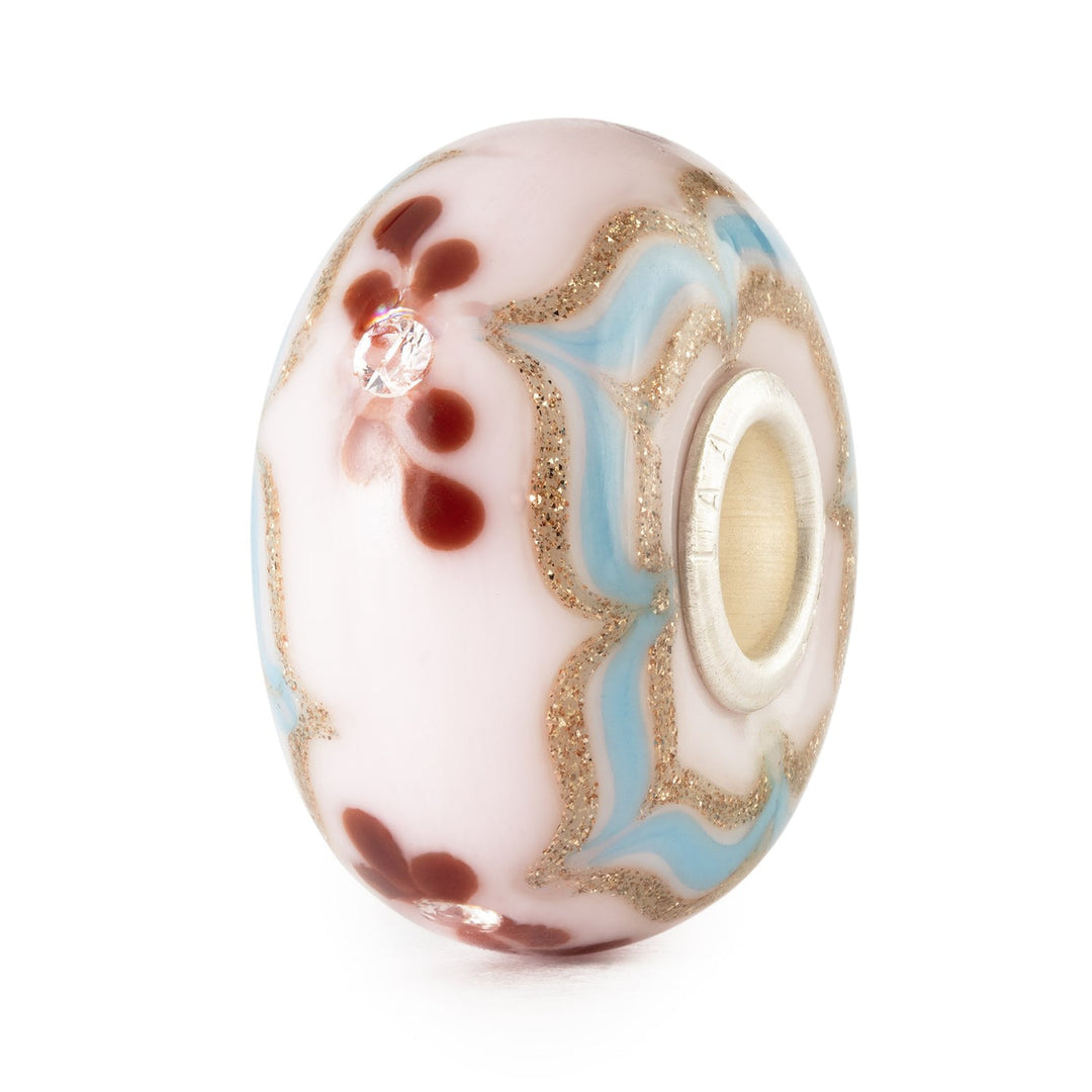 Trollbeads Bead Luce di Petali Rugiada - Vetro lavorato a mano