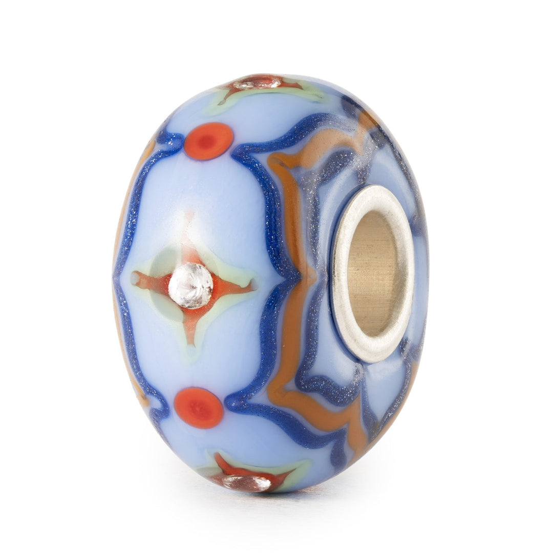Trollbeads Bead Luce di Porcellana Azzurra - Vetro lavorato a mano