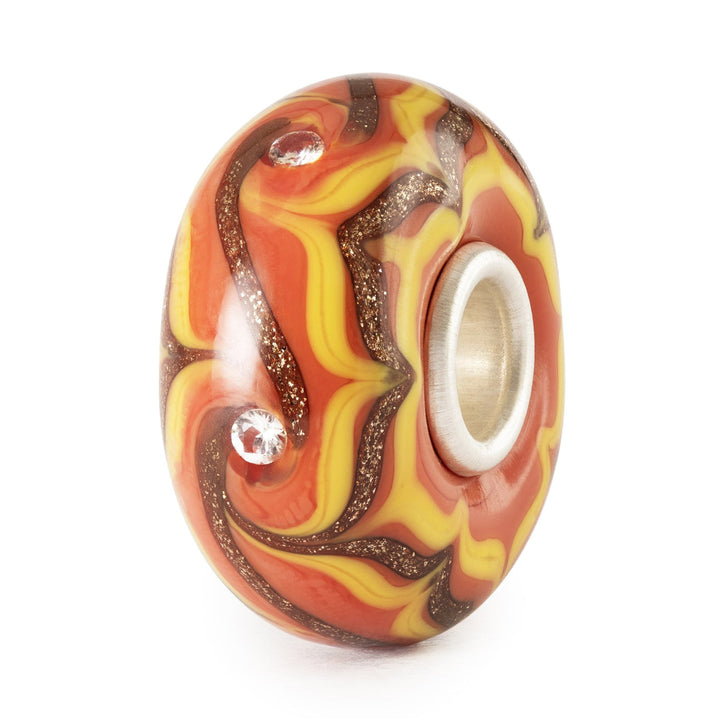 Trollbeads Bead Luce di Raggi Ambra - Vetro lavorato a mano