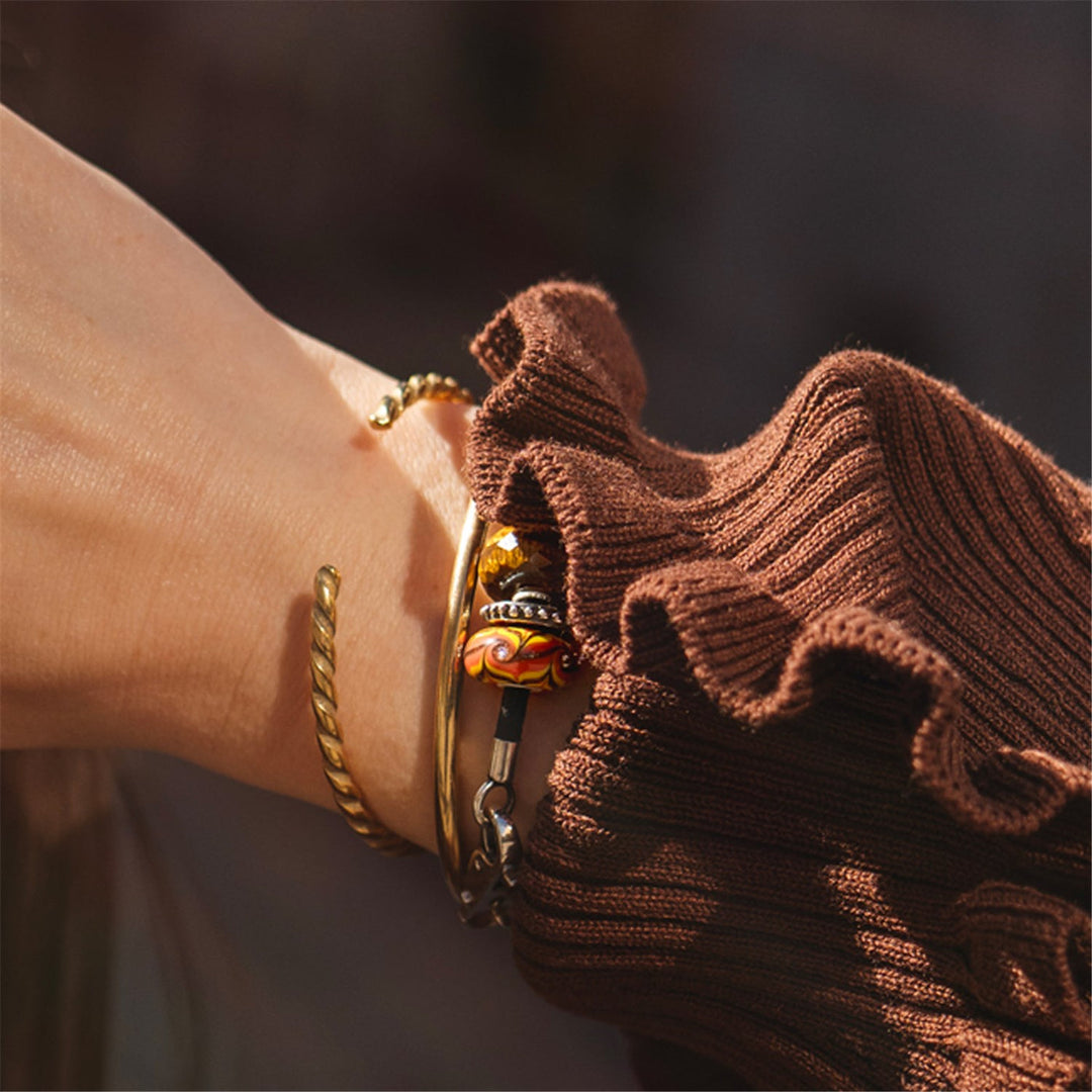 Trollbeads Bead Luce di Raggi Ambra - dettaglio 2