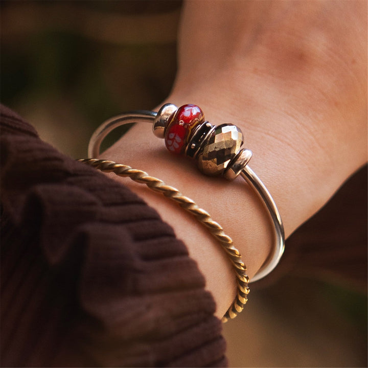 Trollbeads Bead Luce di Seta Rubino - dettaglio 3