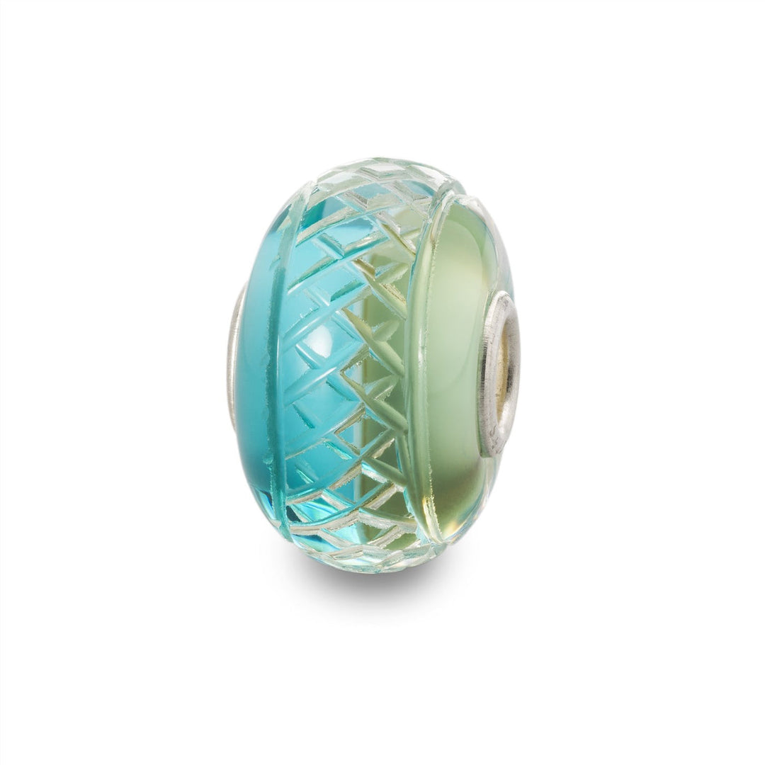 Trollbeads Bead Menta Piperita - Vetro lavorato a mano
