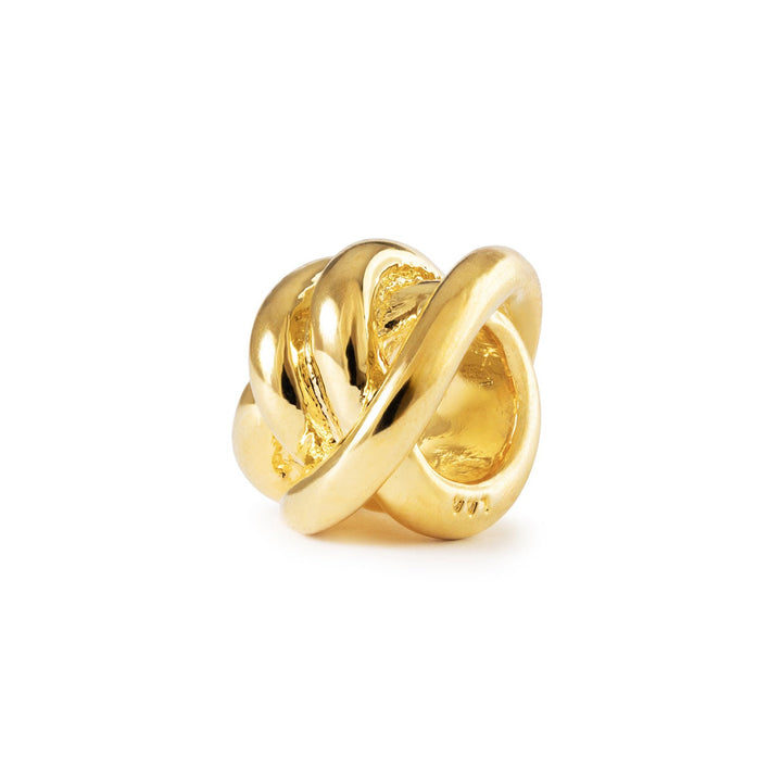Trollbeads Bead Nodo della Fortuna, placcato oro - Argento 925 placcato oro 18 kt