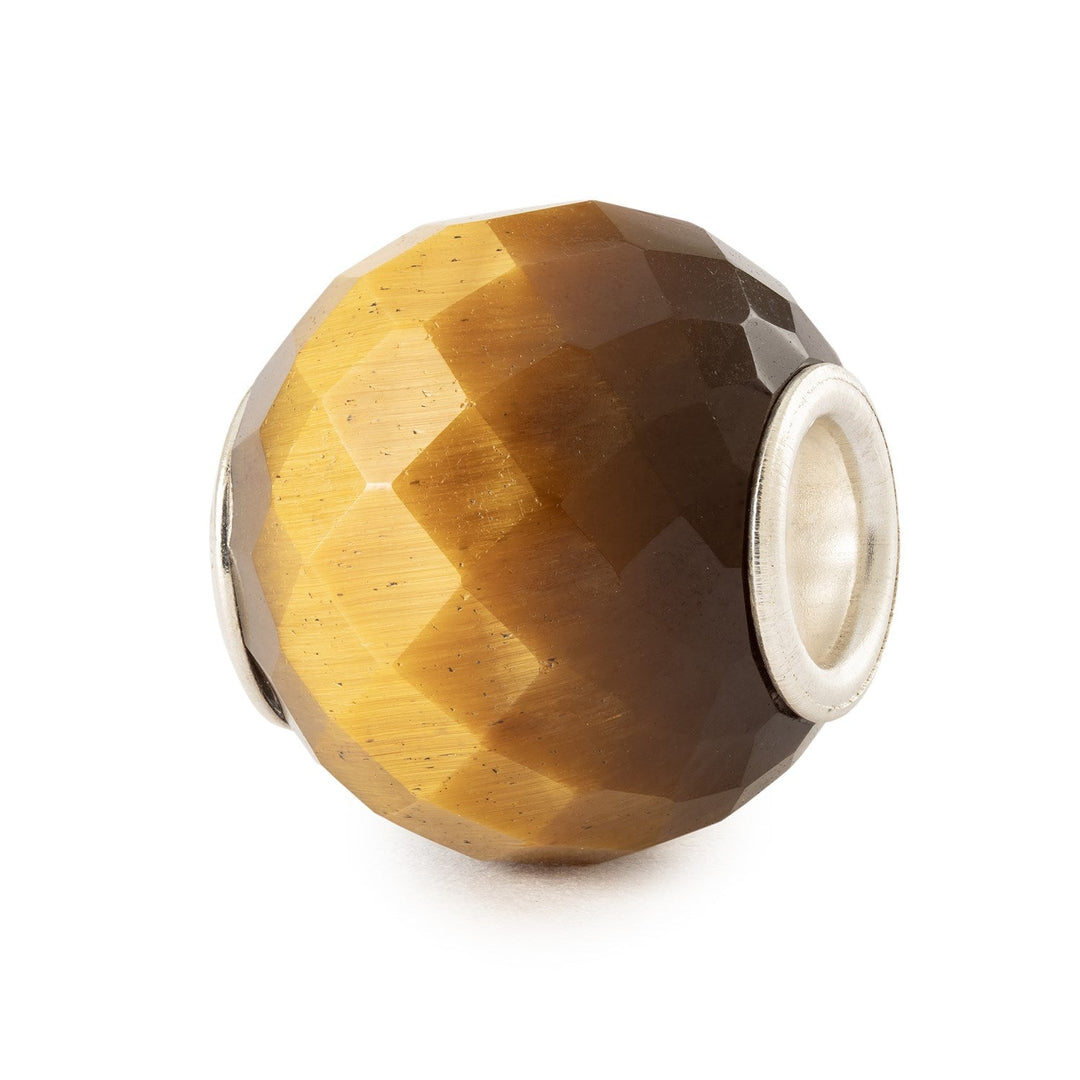 Trollbeads Bead Occhio di Tigre Giallo Rotondo Sfaccettato - dettaglio 2