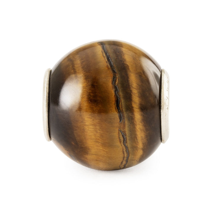 Trollbeads Bead Occhio di Tigre Giallo Rotondo - dettaglio 1