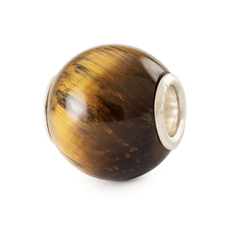 Trollbeads Bead Occhio di Tigre Giallo Rotondo - dettaglio 2