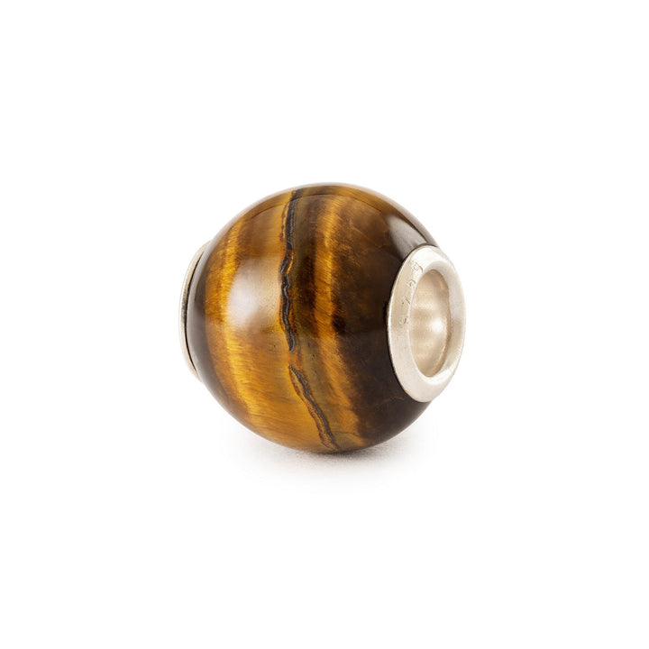 Trollbeads Bead Occhio di Tigre Giallo Rotondo - dettaglio 3