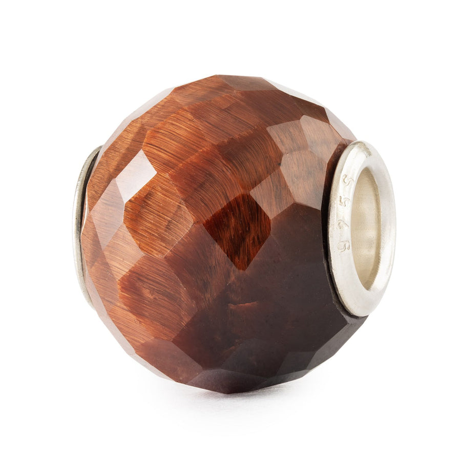 Trollbeads Bead Occhio di Tigre Rosso Rotondo Sfaccettato