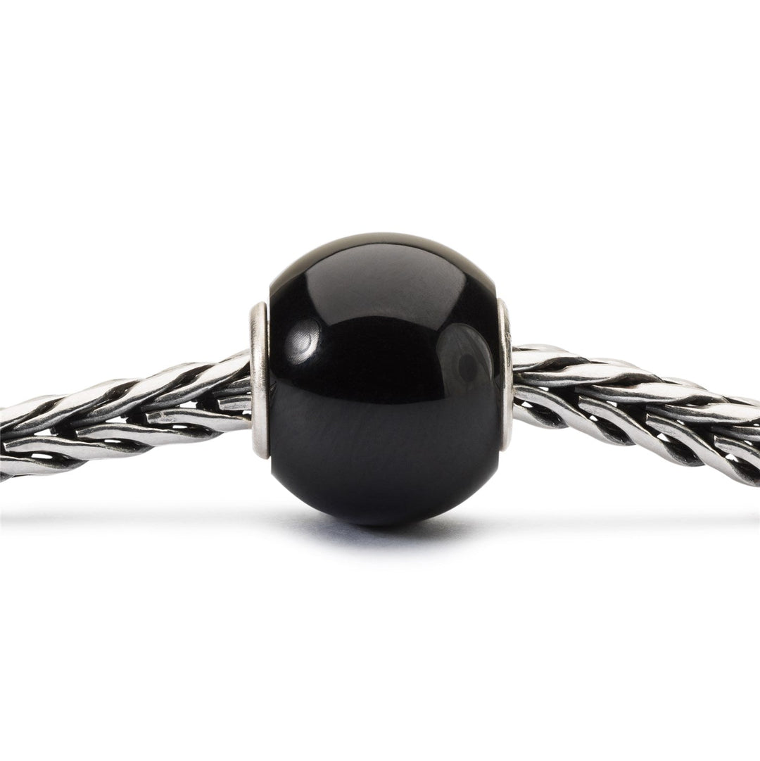 Trollbeads Bead Onice Nero Rotondo - dettaglio 2