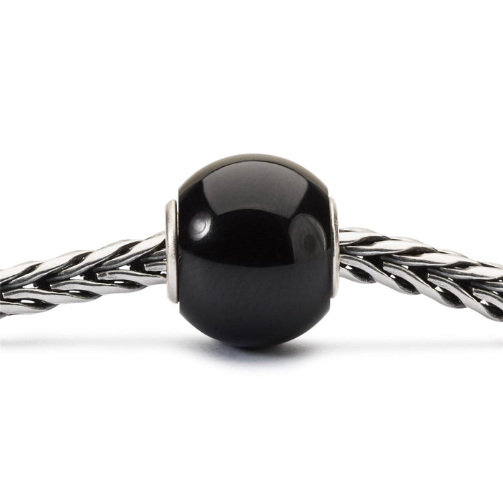 Trollbeads Bead Onice Nero Rotondo - dettaglio 2