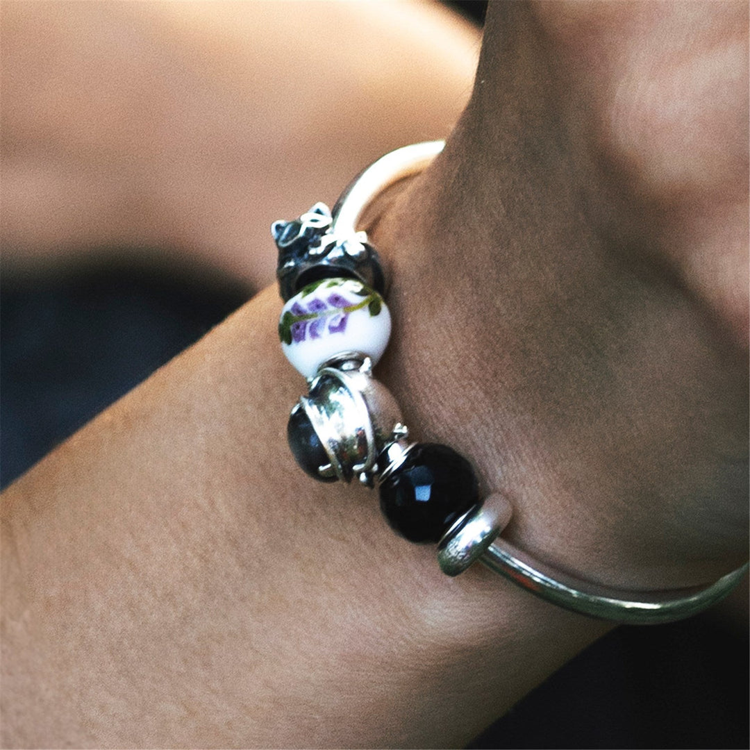 Trollbeads Bead Onice Nero Sfaccettato Rotondo - dettaglio 2