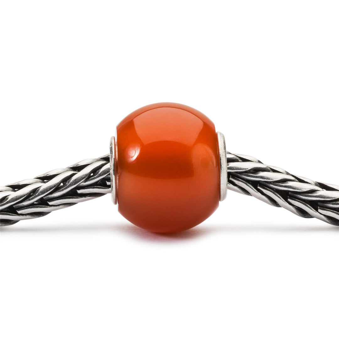 Trollbeads Bead Onice Rosso Rotondo - dettaglio 1