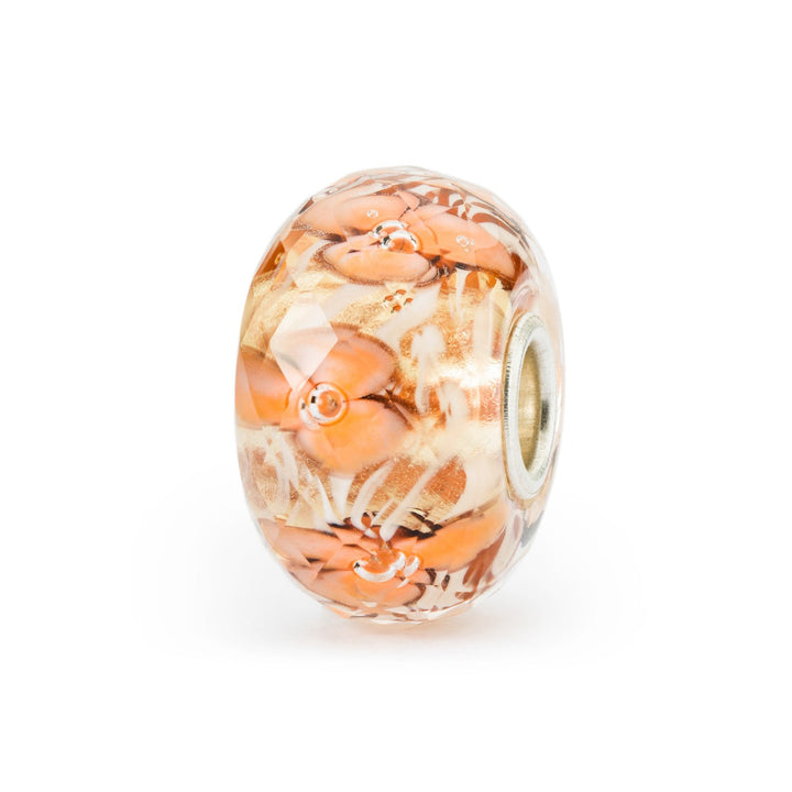 Trollbeads Bead Orchidea Corallo sfaccettato - Vetro sfaccettato lavorato a mano