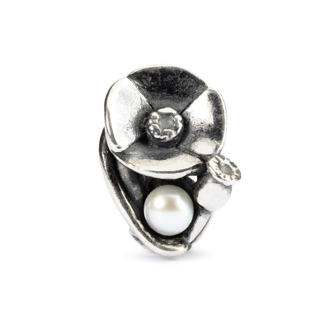 Trollbeads Bead Papavero d’Agosto - Argento 925