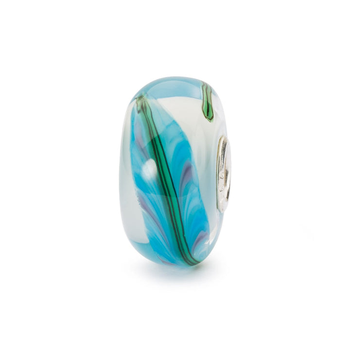 Trollbeads Bead Piuma del Presente - Vetro lavorato a mano