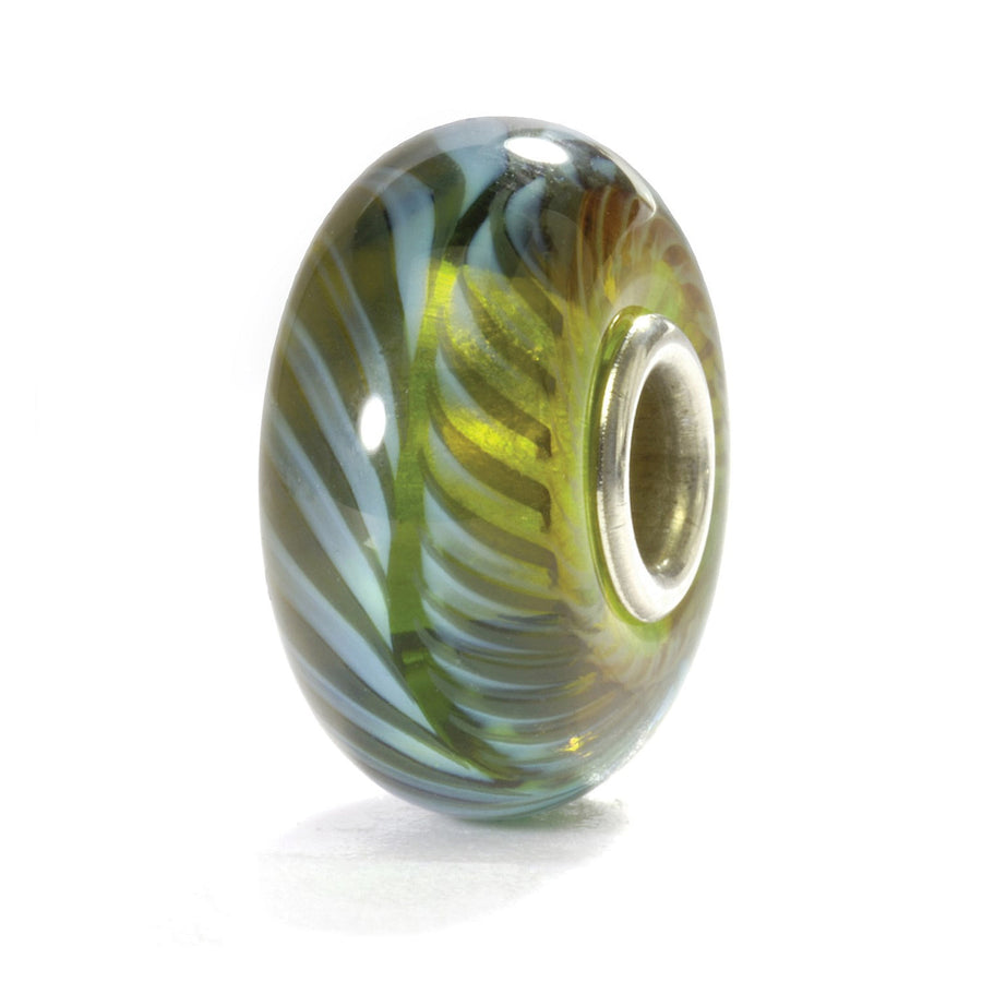 Trollbeads Bead Piuma Verde Blu