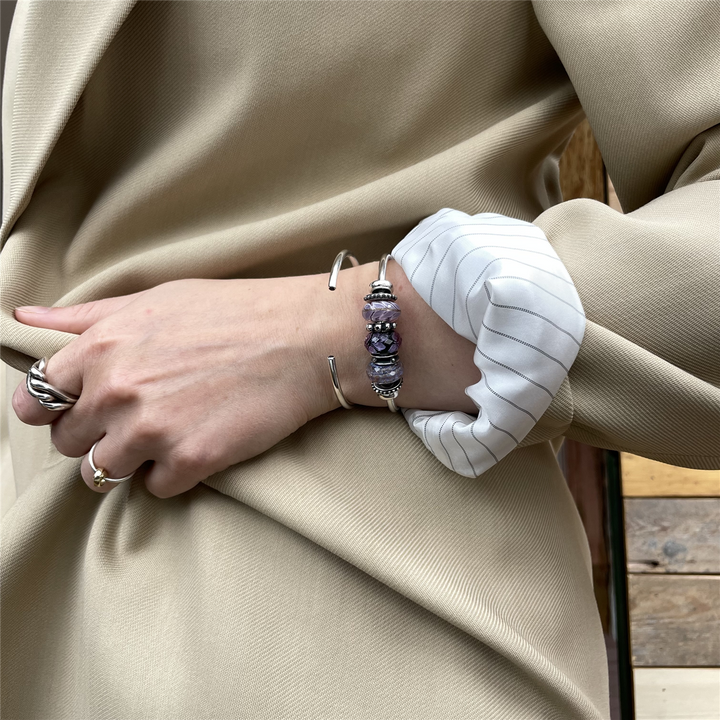 Trollbeads Power Bangle Ametista - dettaglio 3