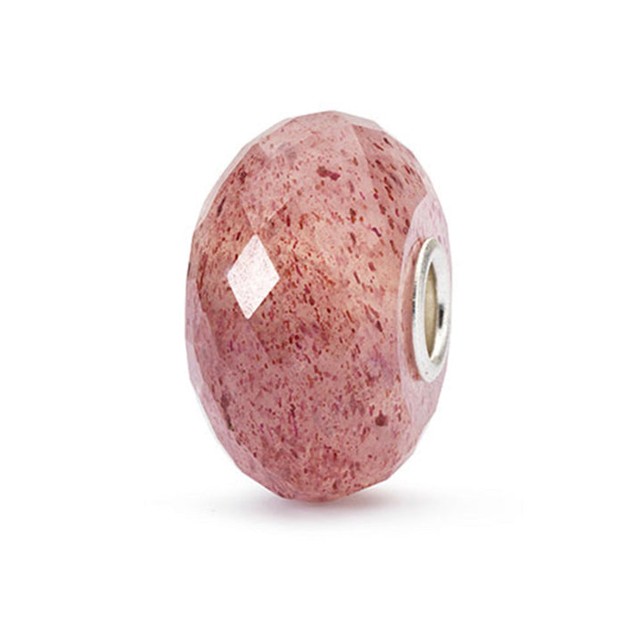Trollbeads Bead Quarzo Fragola sfaccettato - Pietra naturale sfaccettata