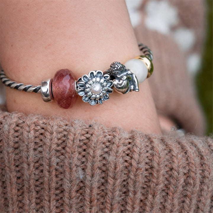 Trollbeads Bead Quarzo Fragola sfaccettato - dettaglio 3