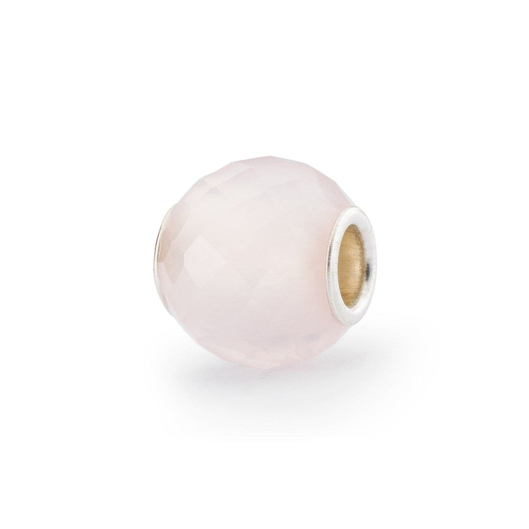 Trollbeads Bead Quarzo Rosa Rotondo Sfaccettato - Pietra naturale sfaccettata