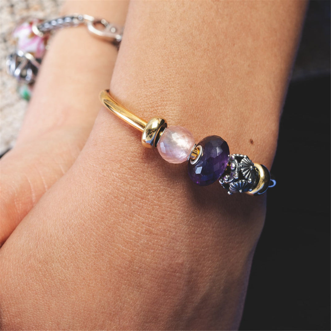 Trollbeads Bead Quarzo Rosa Rotondo Sfaccettato - dettaglio 2