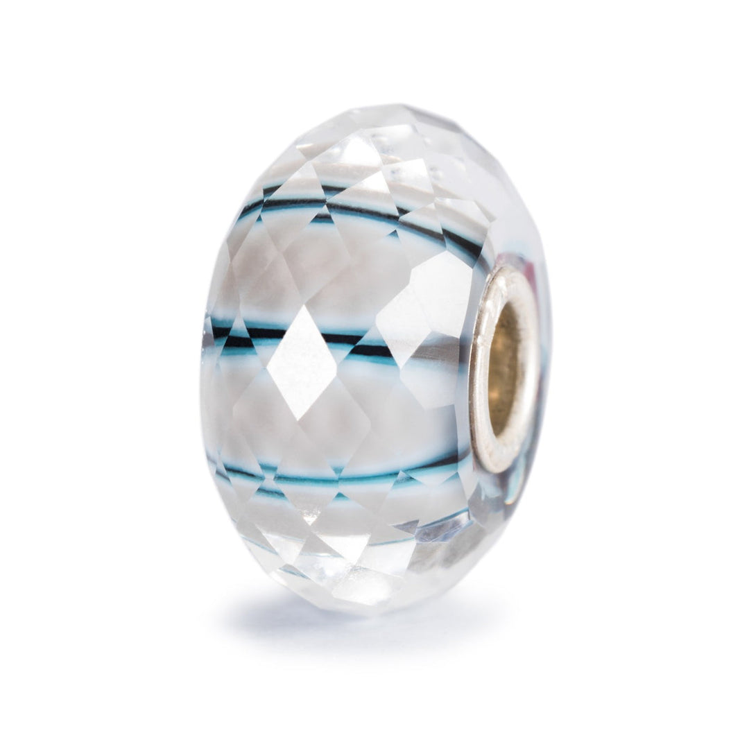 Trollbeads Bead Raggio di Luna sfaccettato - Vetro sfaccettato lavorato a mano