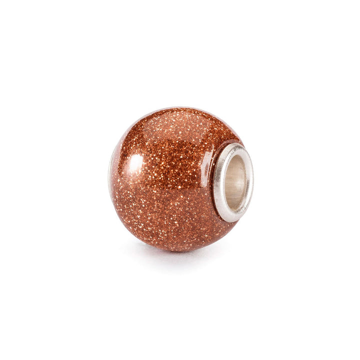 Trollbeads Bead Riflesso del Deserto Rotondo - Vetro lavorato a mano