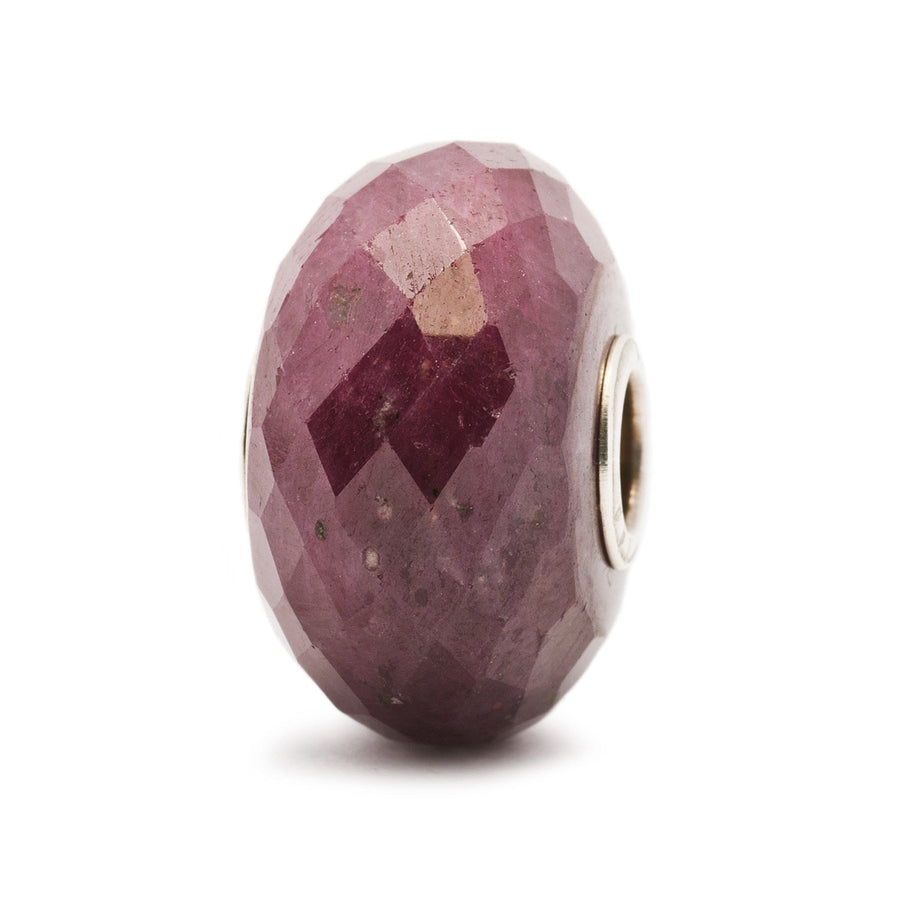Trollbeads Bead Rubino dal Cuore Argento sfaccettato