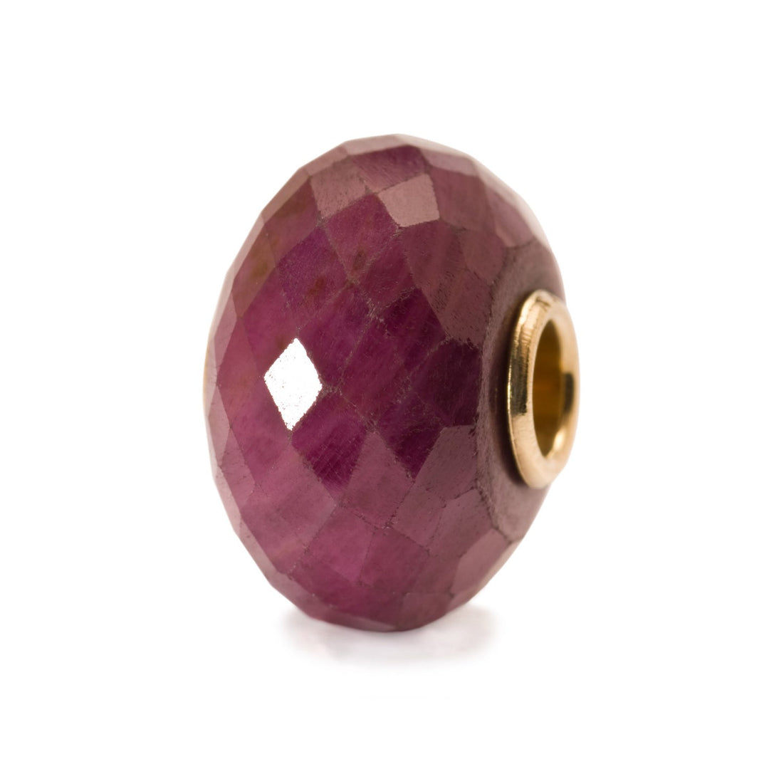 Trollbeads Bead Rubino sfaccettato - Pietra naturale sfaccettata