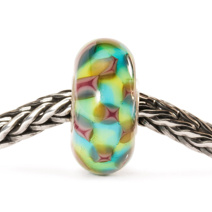 Trollbeads Bead Scacchi Viola/Turchese - dettaglio 1