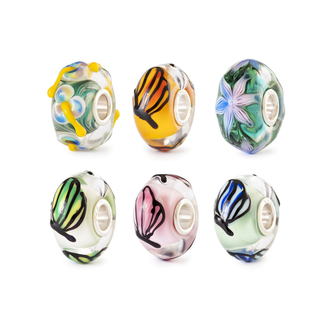 Trollbeads Bead Set Farfalla Fatata - Vetro lavorato a mano