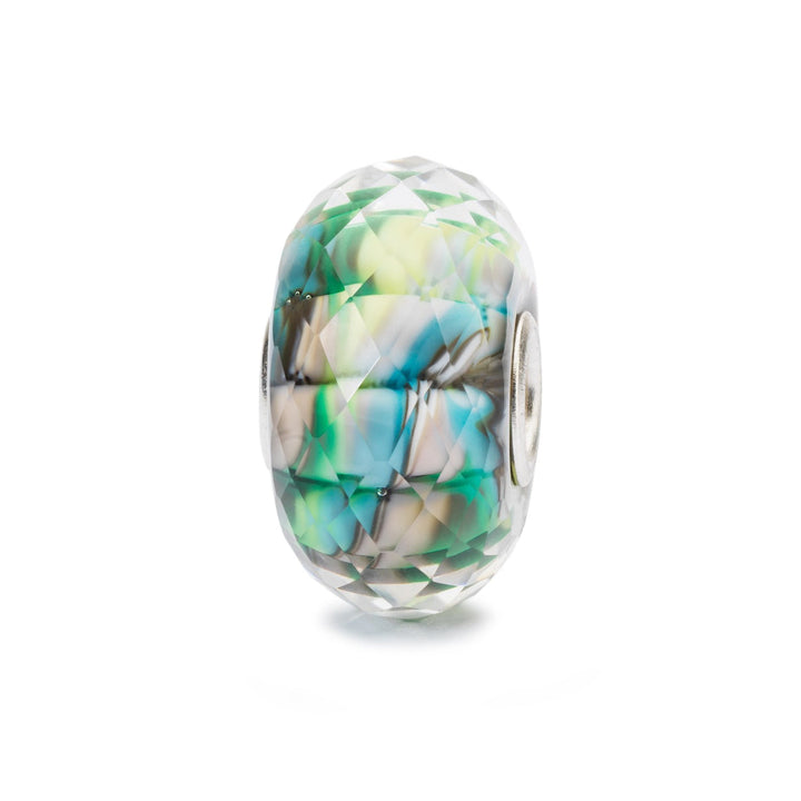 Trollbeads Bead Silenzio della Natura sfaccettato - Vetro sfaccettato lavorato a mano