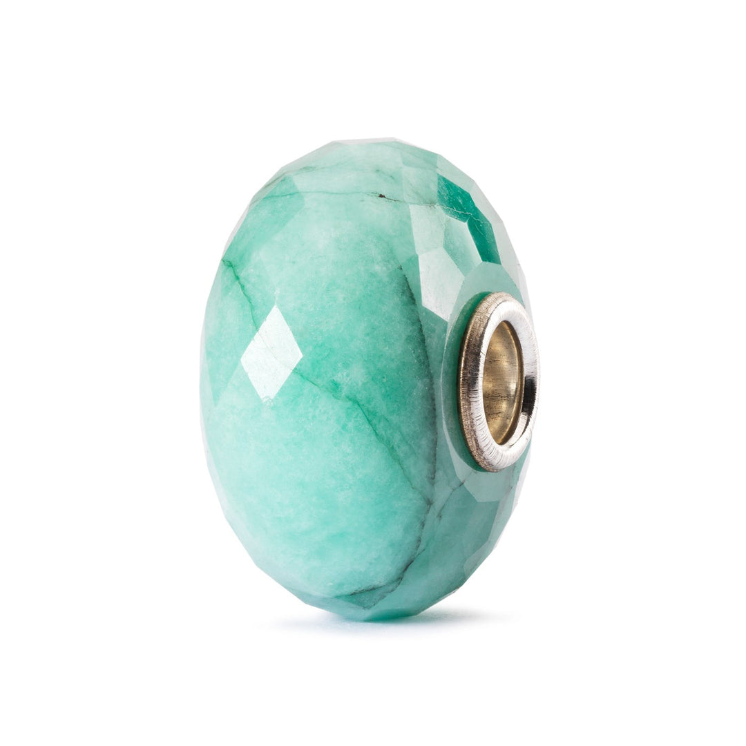 Trollbeads Bead Smeraldo sfaccettato - Pietra naturale sfaccettata