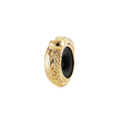 Trollbeads Stop Cuore del Raccolto, placcato oro