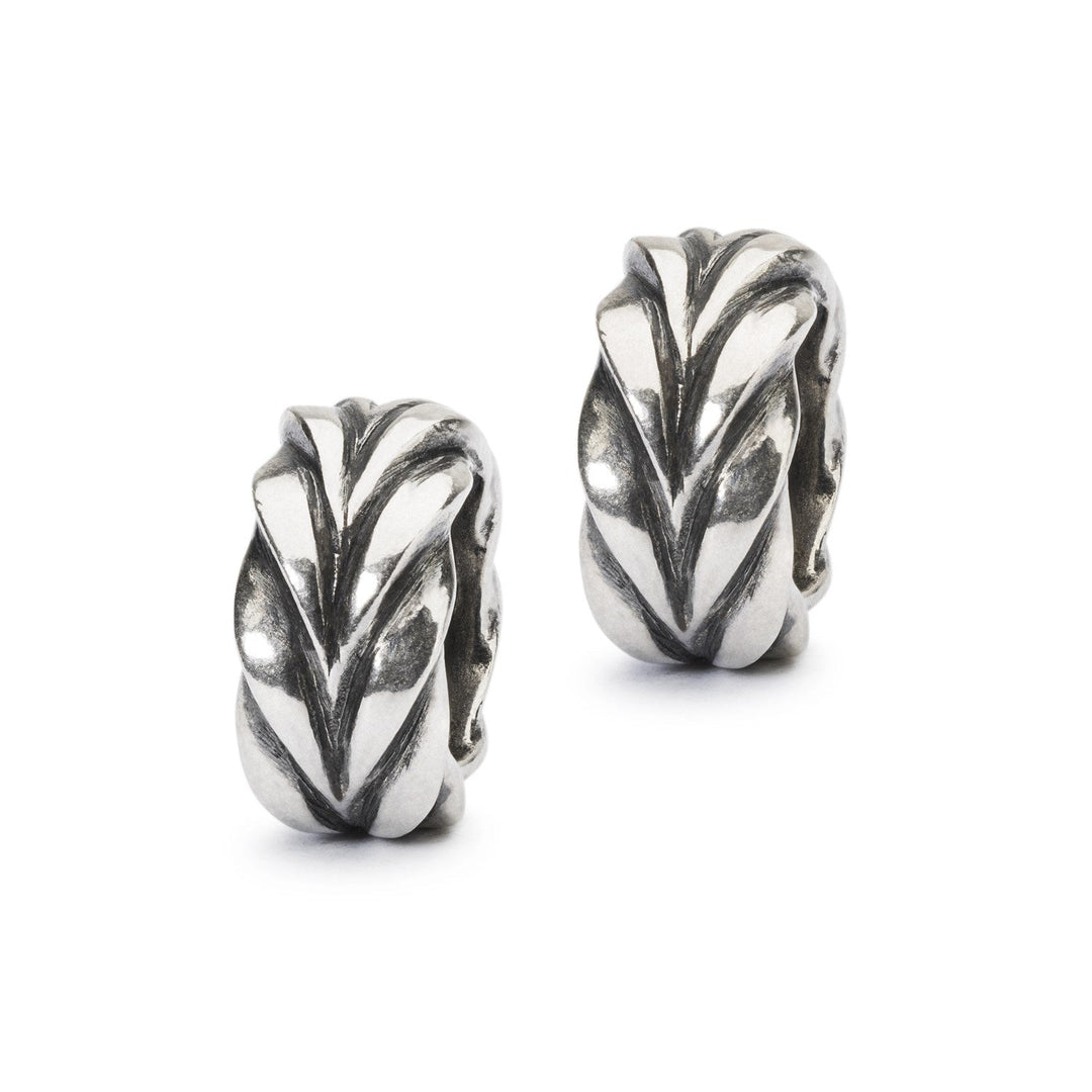 Trollbeads Stop Intreccio (2 pz) - Argento 925