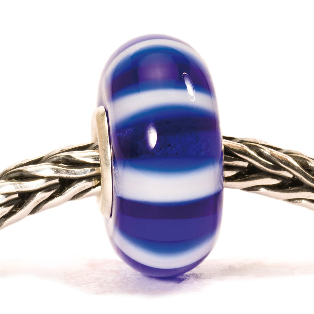 Trollbeads Bead Strisce Blu - dettaglio 1