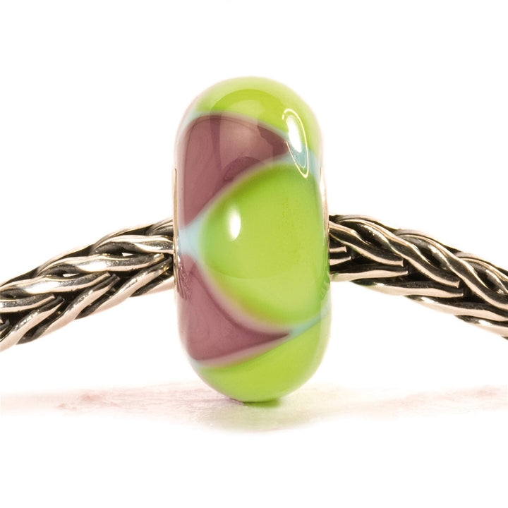 Trollbeads Bead Triangoli Verde/Viola - dettaglio 1