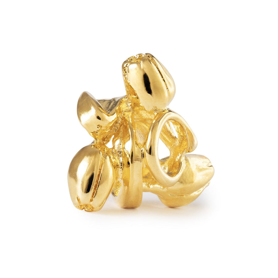 Trollbeads Bead Tulipani dell'Ottimismo, placcato oro