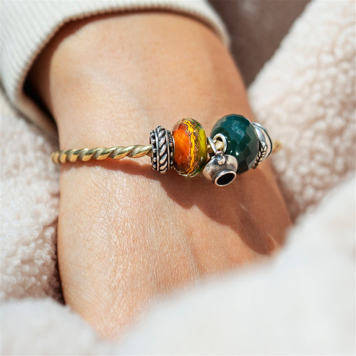 Trollbeads Bead Vento Dorato sfaccettato - dettaglio 2